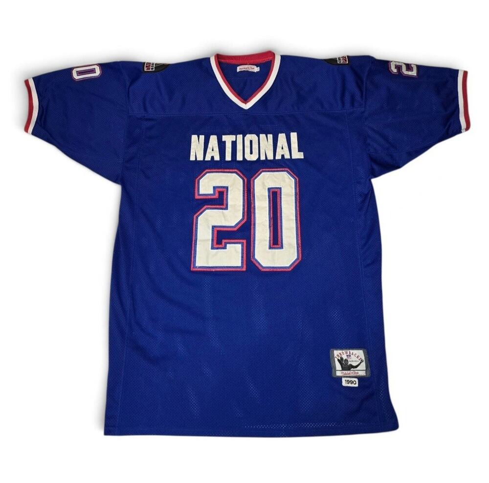 Mitchell & Ness Barry Sanders 90s OG Pro Bowl Football Jersey Authentic 56 3XL